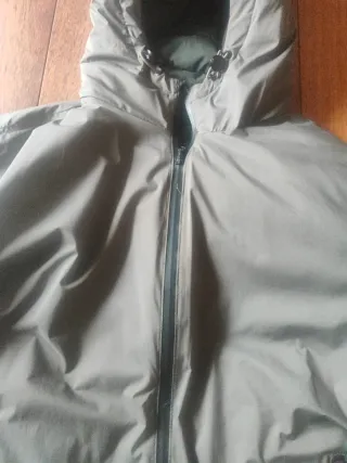 Anorak reversible verde/marrón Talla S