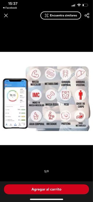 Báscula Inteligente Grasa Corporal