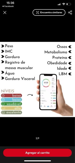 Báscula Inteligente Grasa Corporal