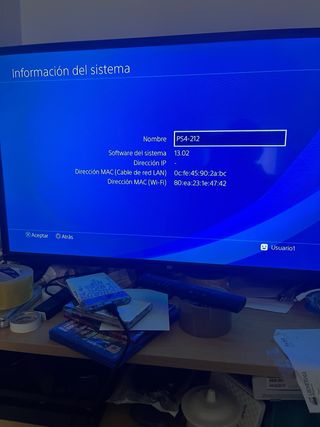 PS4 FAT 1TB V. 13.02 y mando todo, funciona Ok.