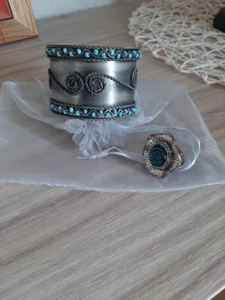 Conjunto Pulsera Esclava y Anillo