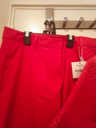 Conjunto naranja: pantalón y top estilo vintage