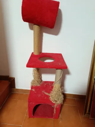 Tiragraffi rosso per gatti