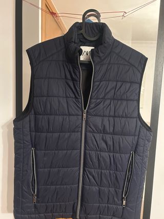 Chaleco Zara Hombre Talla S Azul Marino
