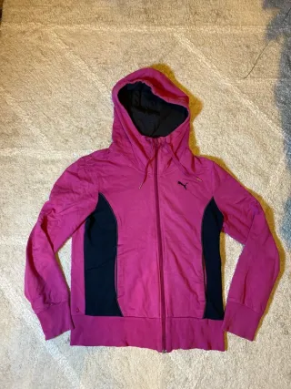 Chaqueta Puma deportiva rosa y negra