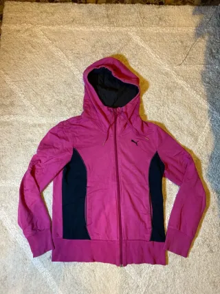 Chaqueta Puma deportiva rosa y negra
