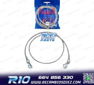 CABLE DE ACERO REMOLQUE CON DOBLE GANCHO