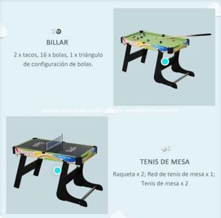 Mesa Multijuegos Plegable Mesa de Juegos