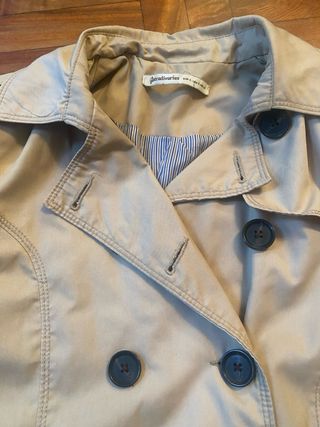 Gabardina mujer marrón