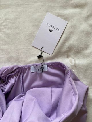 Vestido largo y capa corta. Teyssier. Talla M