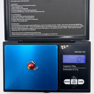 Colgante Oro 18K, Pez Globo, 1.04gr