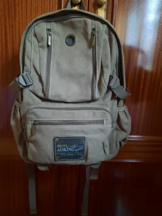 Mochila Aoking Beige/Marrón
