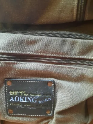 Mochila Aoking Beige/Marrón