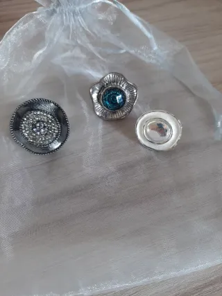 Lote 3 Anillos Plata y Turquesa