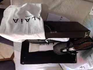 Zapatos Bailarina Patent Calvskin Talla 38