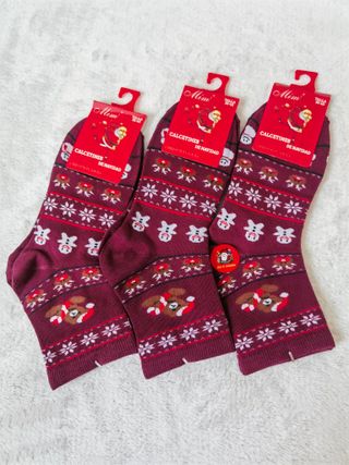 3 Pares Calcetines Navideños TALLA 35-40
