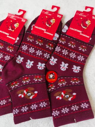 3 Pares Calcetines Navideños TALLA 35-40