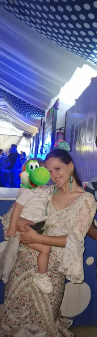 Vestido de gitana estampado