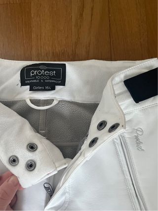 Pantalón da sci donna Protest bianco TS