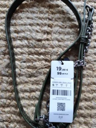 Bolso pequeño verde estampado