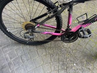 Bici Monty 26 Negra y Rosa