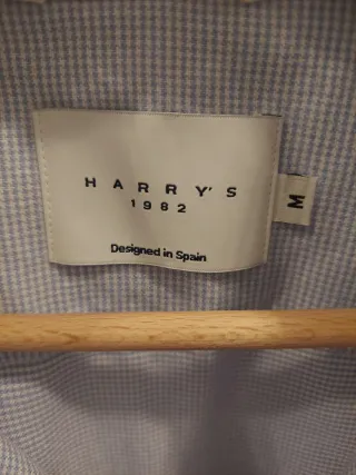 Camisa de hombre Harry's 1982 Azul Talla M