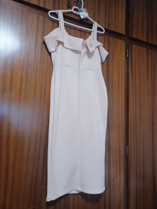 Vestido fiesta rosa botones