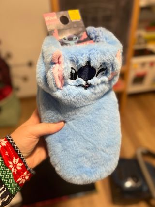 Zapatillas Casa Mujer Stitch Azul y Rosa