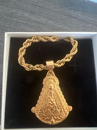 Colgante Acero Inoxidable Chapado Oro