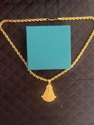 Colgante Acero Inoxidable Chapado Oro