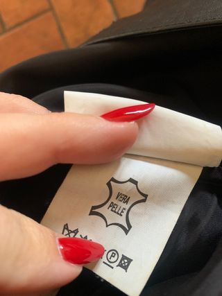 Giacca in pelle nera