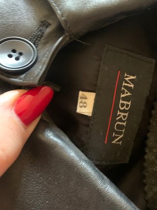 Giacca in pelle nera