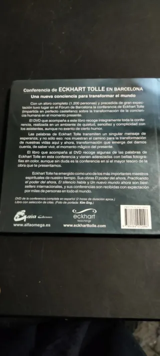 La nueva conciencia: Eckhart Tolle en Barcelona...