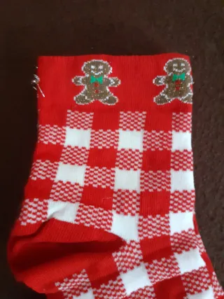 Calzini donna Calzedonia natalizi a quadri rossi