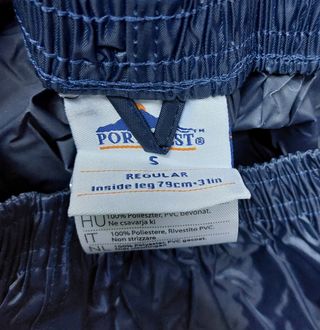 Traje de agua Portwest PVC Azul Marino talla "L"