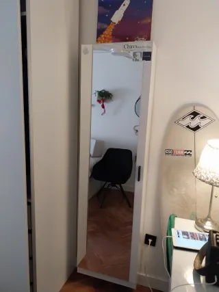 Armario zapatero blanco madera