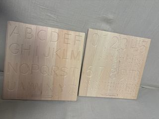 Tablero Montessori Grafomotricidad Letras y Número