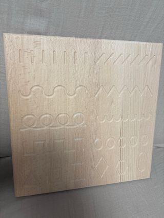 Tablero Montessori Grafomotricidad Letras y Número