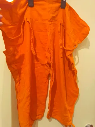 2 Pantalones Lino Bermuda tipo "cagados"