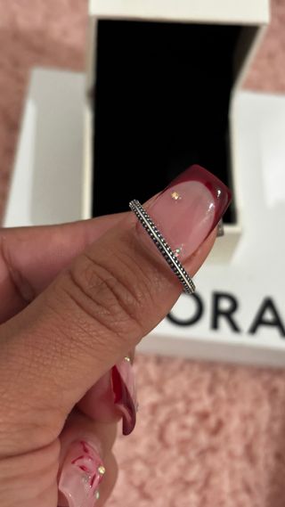 Anillo Pandora Plata y Azul