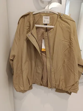 Cazadora bomber beige ligera XL