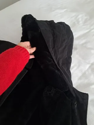 Abrigo Desigual Negro Talla L