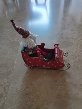 Trineo Papá Noel Decorativo