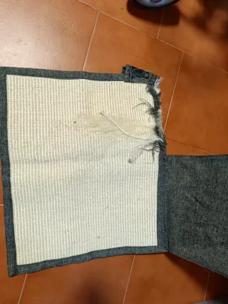 Tiragraffi in tessuto e sisal