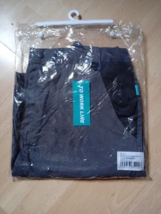 Bermudas de trabajo grises talla L