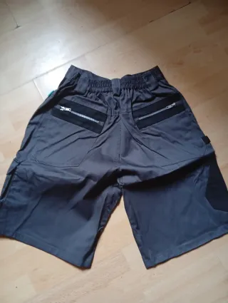 Bermudas de trabajo grises talla L