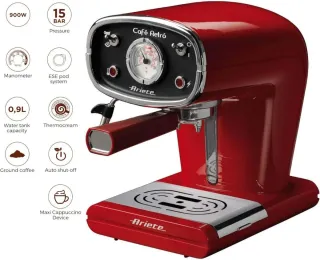Cafetera Espresso Ariete Roja