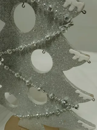 Albero decorativo legno H 37 cm