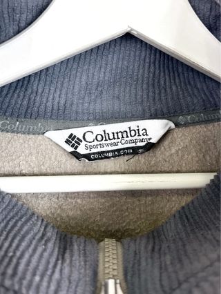 Forro Polar Columbia Oversize Retro 2000s Beige