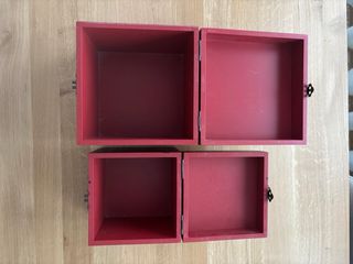 2 Cajas Decorativas Madera Estilo Oriental